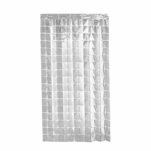 Silver Square Radiant Curtain