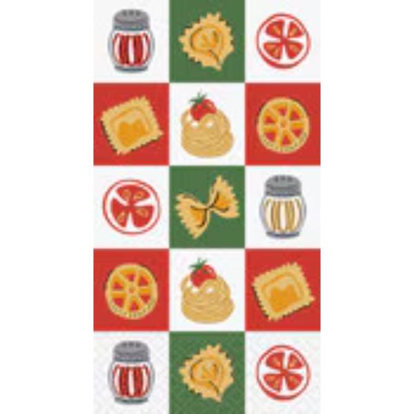 16 Pack Italian Eats Guest Napkins