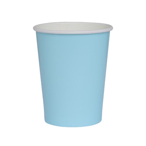 20 Pack Pastel Blue Paper Cup - 260ml