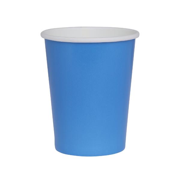 20 Pack Sky Blue Paper Cup - 260ml