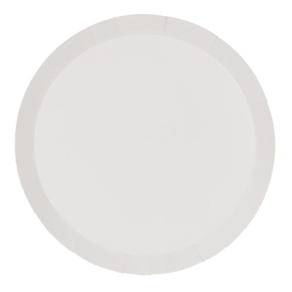 20 Pack White Round Dinner Paper Plate - 22cm