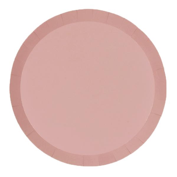 20 Pack Rose Pink Round Banquet Paper Plate - 26cm