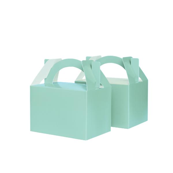 10 Pack Mint Green Lunch Box - 12.5cm x 13.5cm x 8.5cm