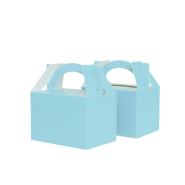 10 Pack Pastel Blue Lunch Box - 12.5cm x 13.5cm x 8.5cm