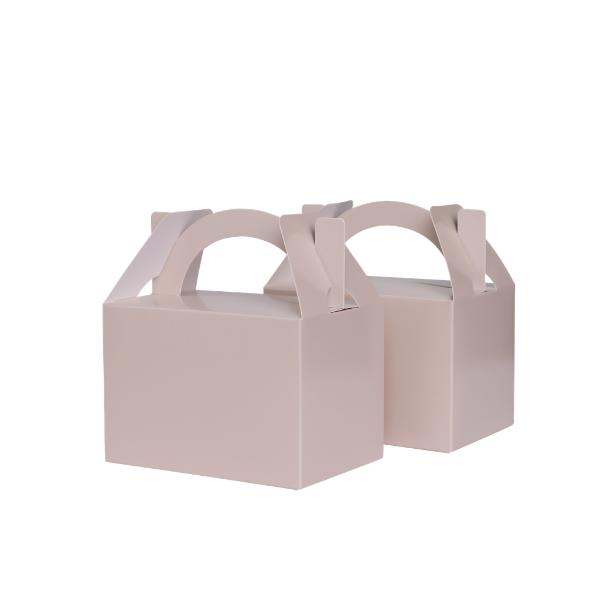 10 Pack White Sand Lunch Box - 12.5cm x 13.5cm x 8.5cm