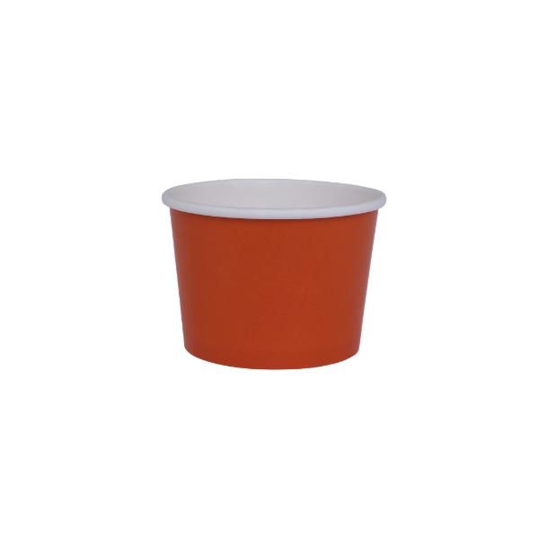 10 Pack Cherry Red Gelato Paper Cup - 7.3cm x 6cm x 5.2cm