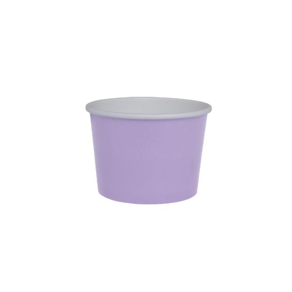 10 Pack Pastel Lilac Gelato Paper Cup - 7.3cm x 6cm x 5.2cm