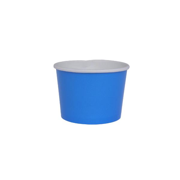 10 Pack Sky Blue Gelato Paper Cup - 7.3cm x 6cm x 5.2cm
