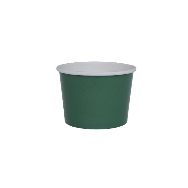 10 Pack Sage Green Gelato Paper Cup - 7.3cm x 6cm x 5.2cm