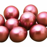 Load image into Gallery viewer, 10 Pack Chrome Rose Red Balloons - 12inch
