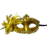 Load image into Gallery viewer, Gold Plastic Carnival Mask
