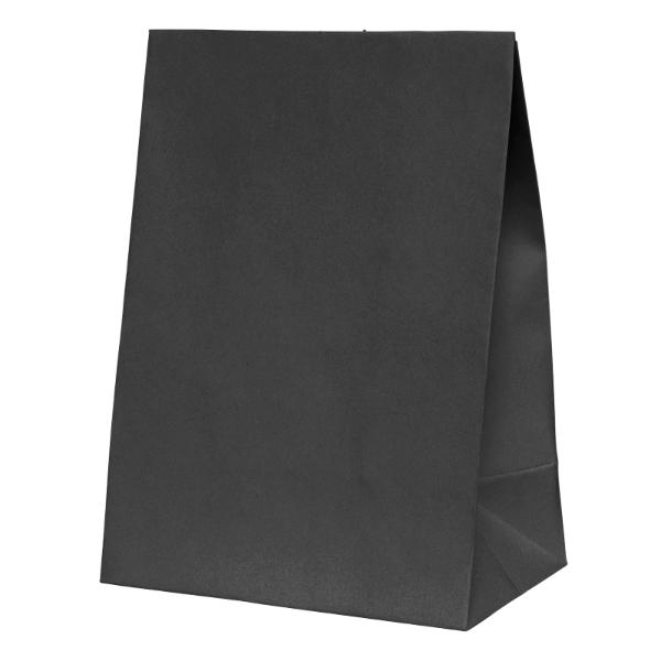 10 Pack Black Paper Bag - 18cm x 13cm x 8cm