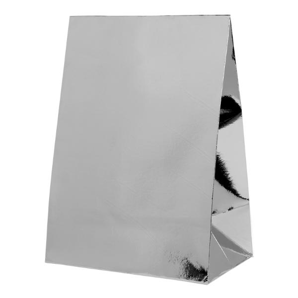 10 Pack Met Silver Paper Bag - 18cm x 13cm x 8cm