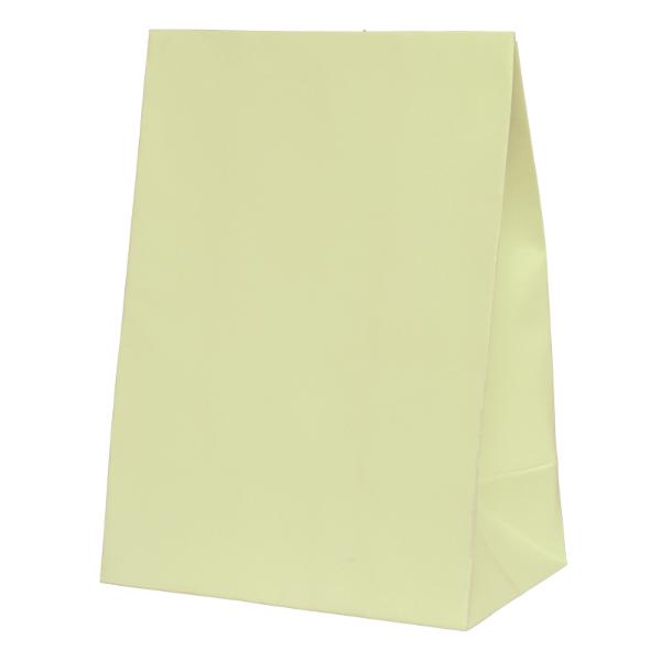 10 Pack Pastel Yellow Paper Bag - 18cm x 13cm x 8cm