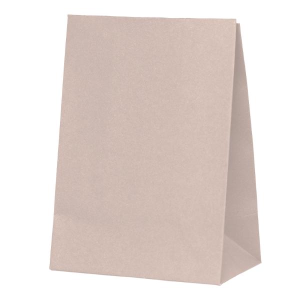 10 Pack White Sand Paper Bag - 18cm x 13cm x 8cm