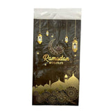 Load image into Gallery viewer, 6 Pack Black &amp; Gold Ramadan Mubarak Gift Bags With Stickers - 22cm x 12cm x 8cm

