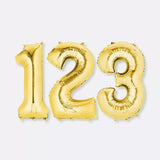 Load image into Gallery viewer, 66cm Gold Number Foil Balloons - 6
