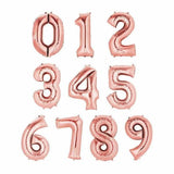 Load image into Gallery viewer, 66cm Rose Gold Number Foil Balloons - 3
