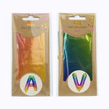 Load image into Gallery viewer, Rainbow Letter D Foil Balloon - 36cm
