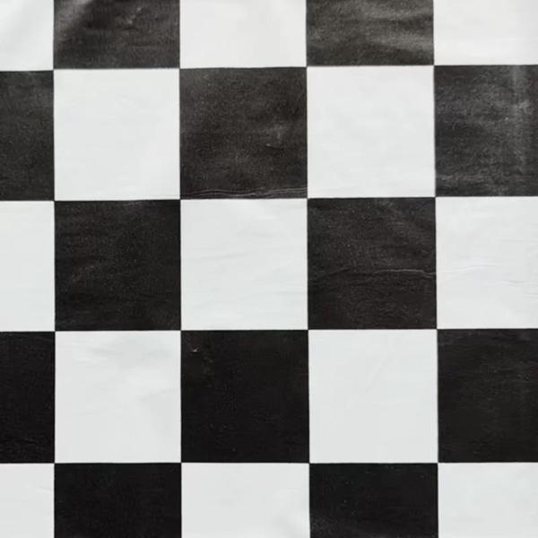 Black & White Checkered Tablecloth