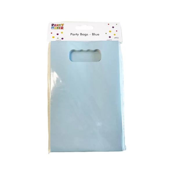 PARTY BAGS - BLUE 6PK