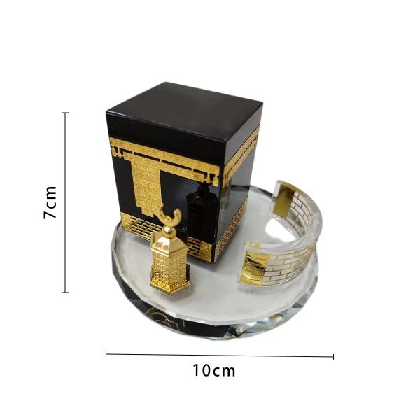 Muslim Crystal Kaaba Ornament - 10cm x 7cm