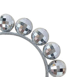 Load image into Gallery viewer, Silver Disco Ball Headband - 13cm x 17cm
