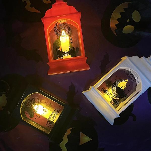 Eid Flat Square LED Lanterns - 7cm x 15.5cm
