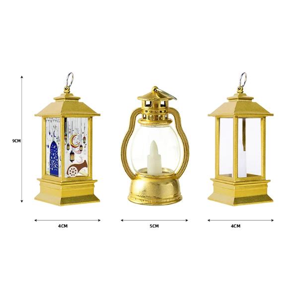 Eid Gold LED Lanterns - 9cm