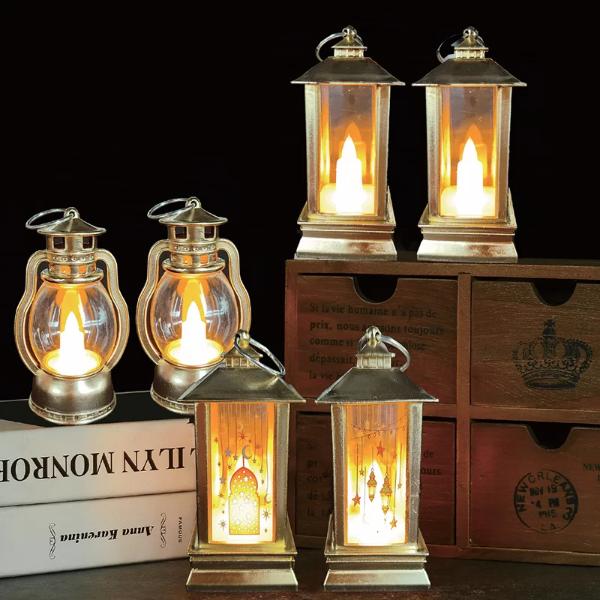 Eid Gold LED Lanterns - 9cm