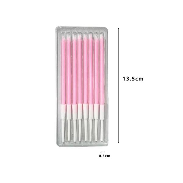 8 Pcs Candle Set - Pink