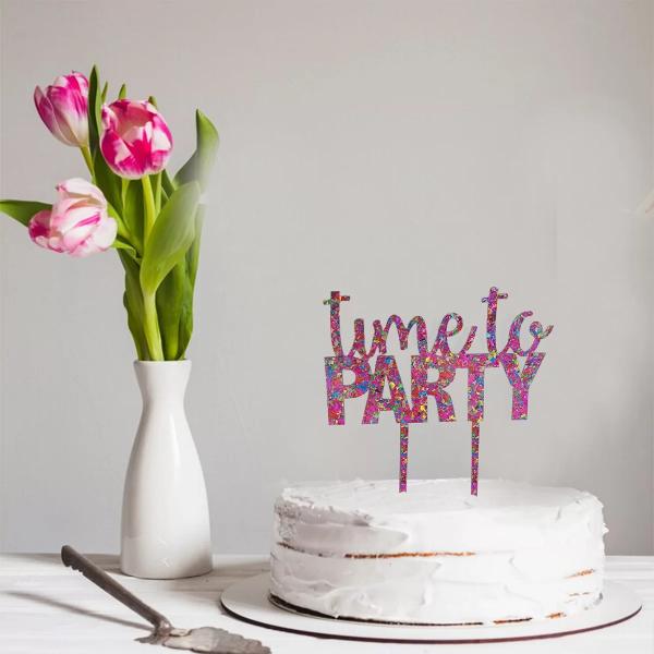 Cake Topper - time to PARTY