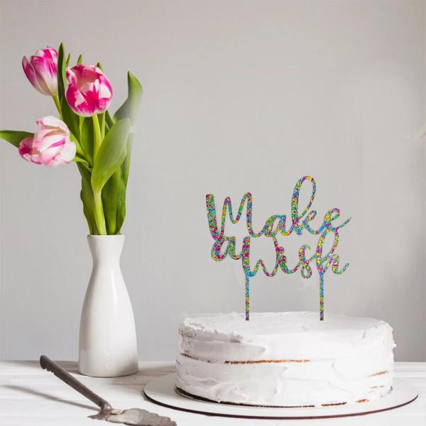 Cake Topper - Make a Wish