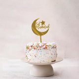 Load image into Gallery viewer, Gold Eid Mubarak Cake Pick - 16cm x 10cm
