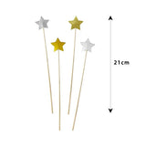 Load image into Gallery viewer, 12 Pack Happy New Year Star Picks - 21cm
