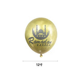 Load image into Gallery viewer, 8 Pack Gold Ramadan Karen Balloons - 30cm
