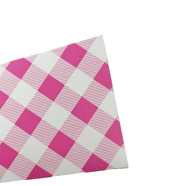10 Pack Pink Gingham Popcorn Box - 10cm x 6cm x 15cm