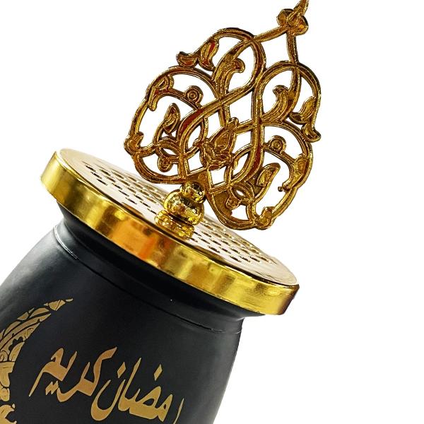 Gold & Black Ramadan Kareem Candle - 11.5cm x 6.5cm x 6.5cm