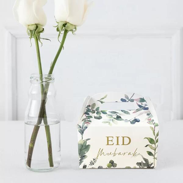 6 Pack Eid Mubarak Treat Box - 15cm x 9cm x 15cm