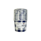 Load image into Gallery viewer, 10 Pack Blue Gingham Paper Tub - 473ml
