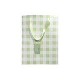 Load image into Gallery viewer, Green Gingham Paper Bag - 25cm x 10cm x 33cm
