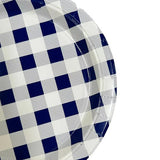 Load image into Gallery viewer, 20 Pack Blue Gingham Paper Plate - 22cm

