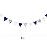 Load image into Gallery viewer, Blue Gingham Bunting - 350cm
