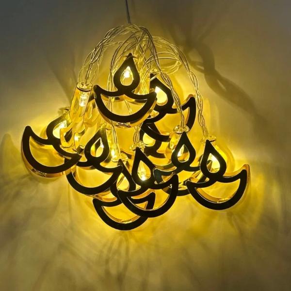 10 Luz Led Diwali Diya Light String - 165cm