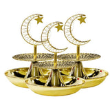 Load image into Gallery viewer, 2 Tier Ramadan Serving Trays With Moon Led Light - 25cm x 29cm
