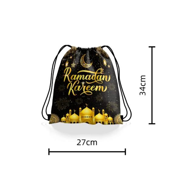 Ramadan Kareem Black Bag - 27cm x 32cm