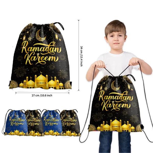 Ramadan Kareem Black Bag - 27cm x 32cm