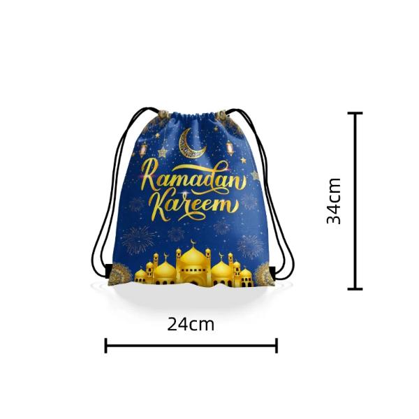 Ramadan Kareem Blue Bag - 24cm x 34cm