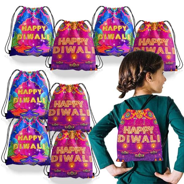 Happy Diwali Backpack - 34cm x 27cm