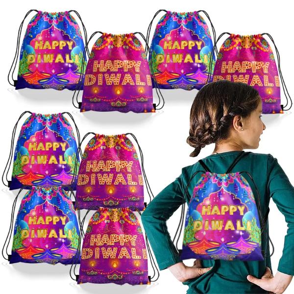 Happy Diwali Backpack - 40.5cm x 35cm x 31cm